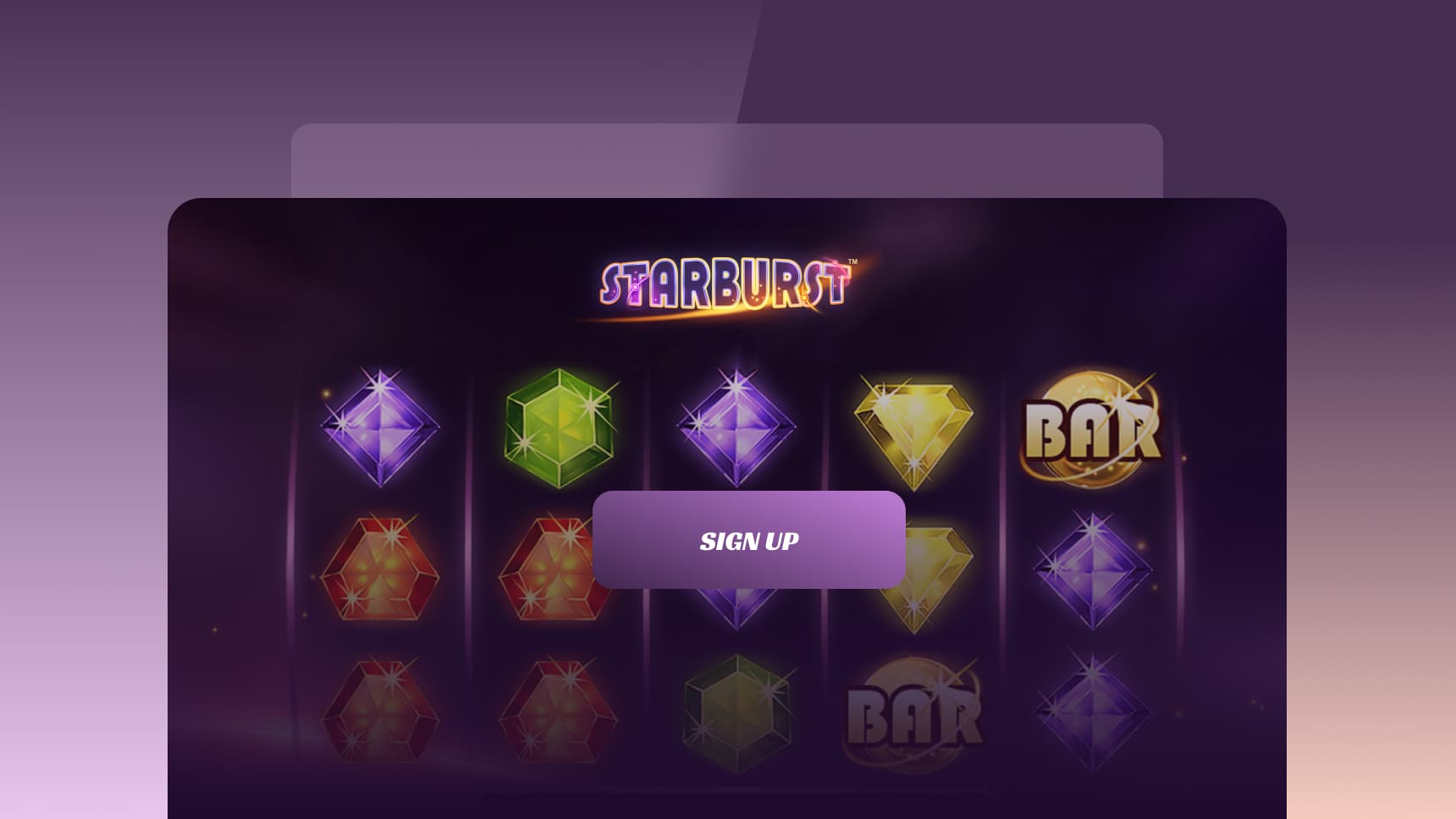 Load the casino site and click the ‘sign up’ button.